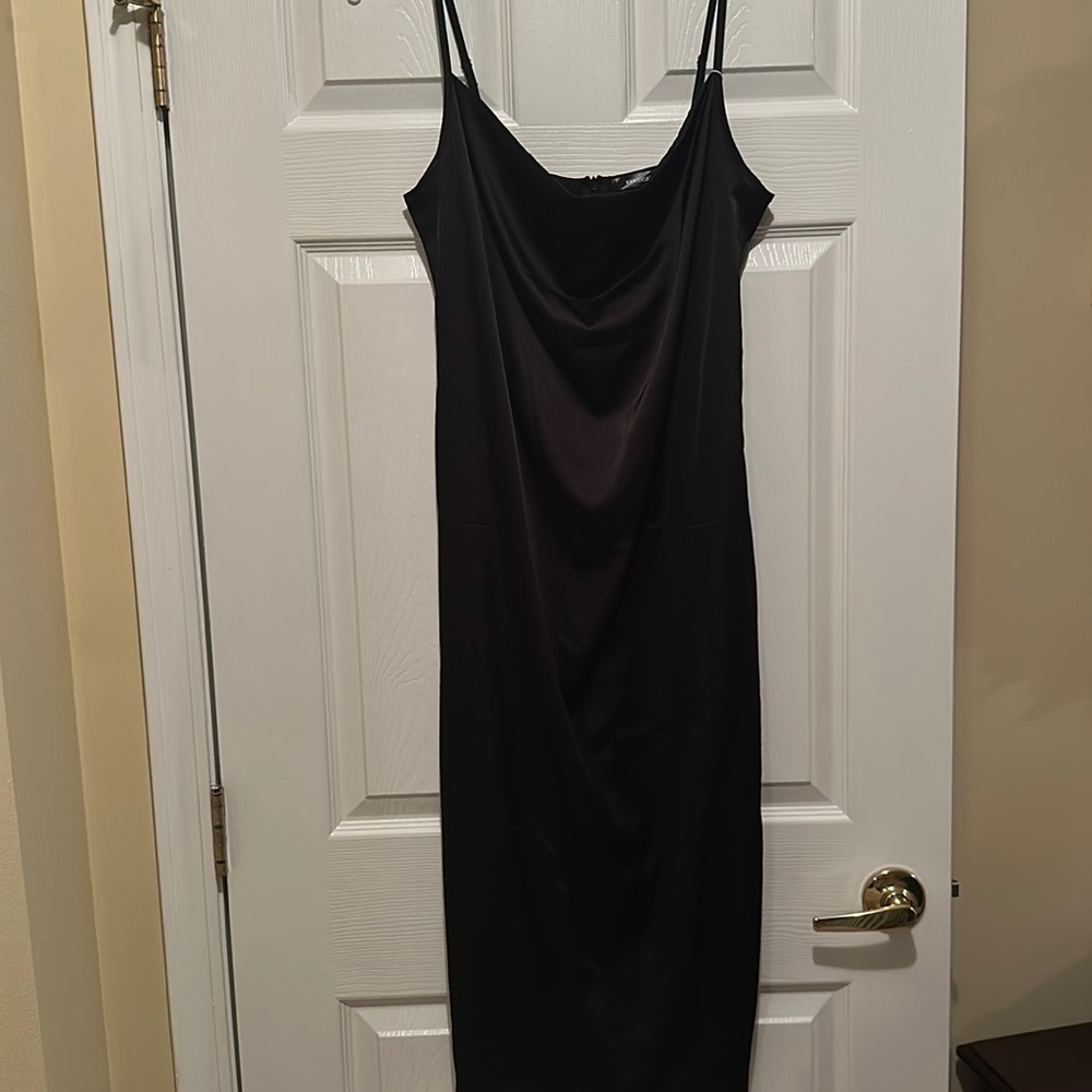 Black slip dress